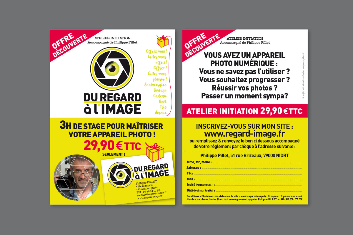 Logo et Flyer promotionnel : " Du regard à l'image "